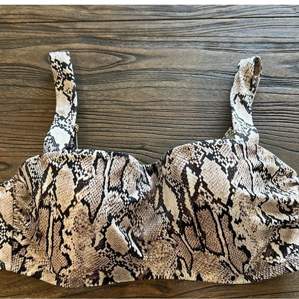 SHADE & SHORE Bikini‎ Animal Print 32B/Medium - Picture 7 of 7